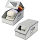 thumbnail image 1 of 2 Pcs Porta Gorras, organizador de gorras de béisbol, Caja para guardar sombreros, capacidad para 24 gorras, expositor de sombreros apilable, organizador multicapa (Gris 2 pieza), 1 of 4