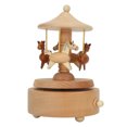 thumbnail image 4 of Rotating Music Box,Rotating Music Box with Wood Horse Music Box Round Music Box Sleek Aesthetic, 4 of 8