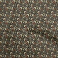 thumbnail image 1 of oneOone Viscose Chiffon Black Fabric Jacobean Floral Craft Projects Decor Fabric Printed By The Yard 42 Inch Wide, 1 of 4