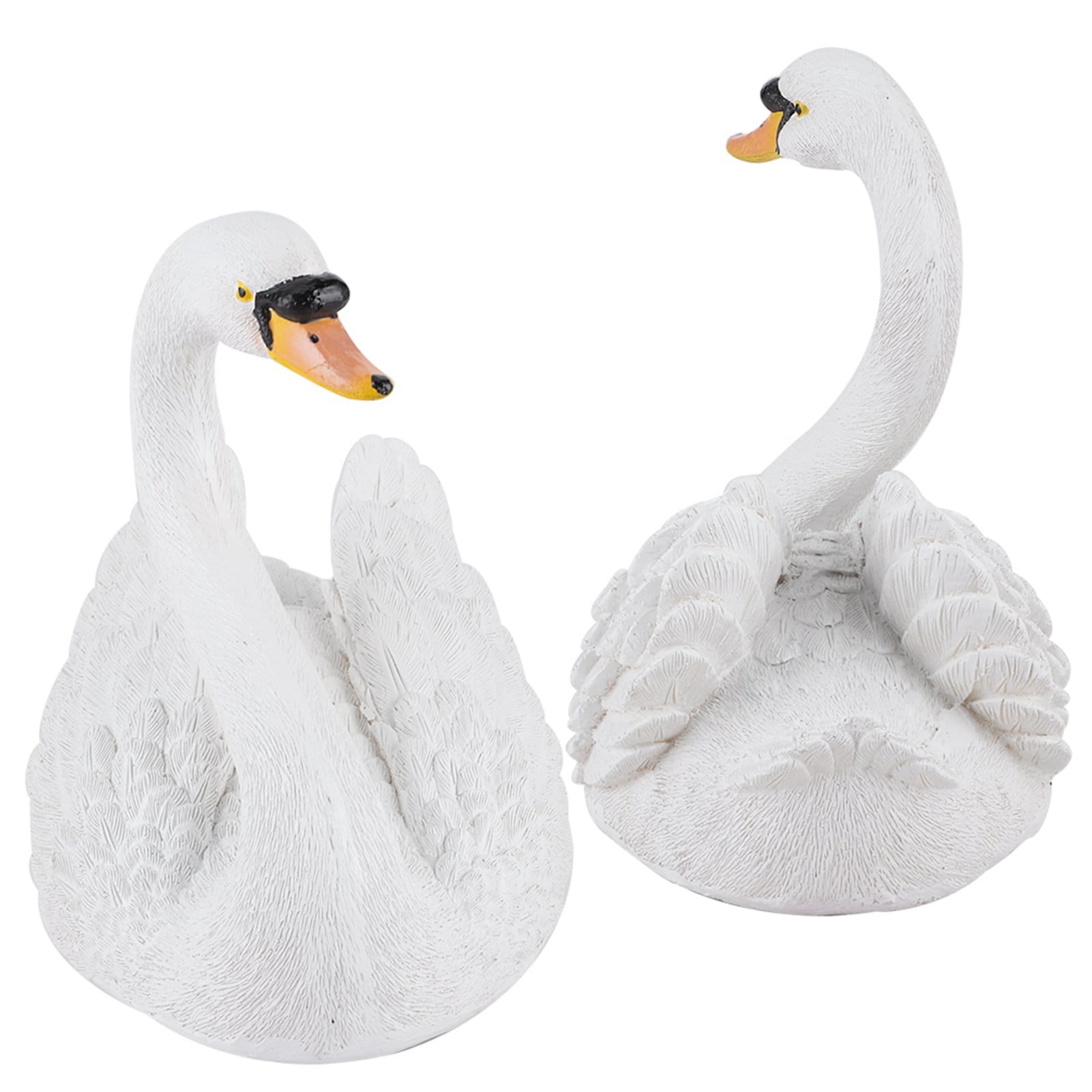 Synthetic Resin Swan Sculpture, Lifelike Garden Ornament For Vibrant  Peaceful Outdoor Spaces