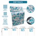 thumbnail image 6 of Spring Flowers Table Runner 70 Inches, Blue Botanical Watercolor Wildflowers Bed Runner Dresser Scarves Tabletop for Indoor Outdoor Parties/Ceremony/Banquet, 13" x 70", 6 of 9