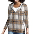 thumbnail image 5 of hoksml Women's Polka Dot Full Zip Hooded Jacket Drawstring Long Sleeve Pocket Casual Travel Outerwear, 5 of 7