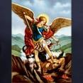 thumbnail image 3 of CafePress - Saint Michael The Archangel T Shirt - Women's V-Neck Dark T-Shirt, 3 of 4