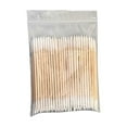 thumbnail image 2 of Wooden Swabs, Pointed Tip Swabs, 100 Pieces Thin and Elongated Makeup Removal and Cleaning Sticks, Durable Q-Type Handles for Beauty and Electronic Product Maintenance, 2 of 5