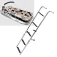 thumbnail image 1 of 5 Step Pontoon Ladder, 316 Stainless Steel Anti Slip Steps Comfortable Touch Foldable Boat Ladder Heavy Duty  for Swimming Pools, 1 of 7