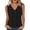 Black, variant on Women's Tank Tops Polka Dot V Neck Tank Tops, Sleeveless Vertical Pleated Casual Summer Tops, Retro Print Loose Fit Blouse For Daily Commute Beach Vacation Black,S