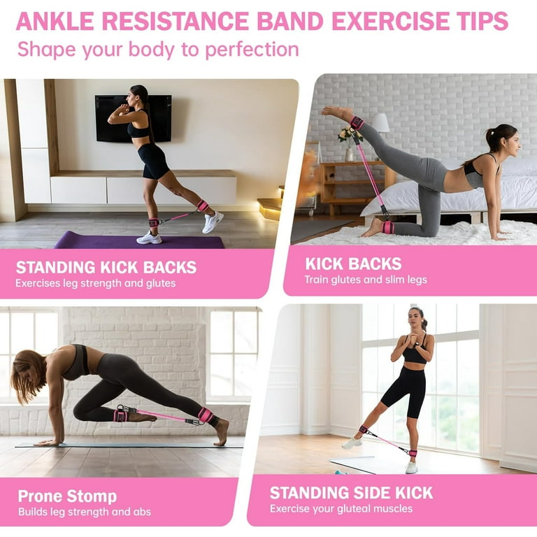 Standing Calf Resistance Band Exercises For Calf Muscles BLUSLM
