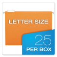 thumbnail image 5 of Colored Hanging Folders, Letter Size, 1/5-Cut Tabs, Orange, 25/Box | Bundle of 10 Boxes, 5 of 7