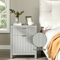 thumbnail image 4 of OAKHAM Farmhouse 2-Drawer Nightstand with Charging Station and USB/Type-C Ports, 4 of 9