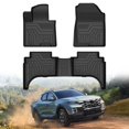 thumbnail image 1 of Mixsuper Alfombrillas Compatibles Con Hyundai Santa Cruz 2022-2025 Para Todo Tipo De Clima, Juego Duradero De 1ª Y 2ª Fila, Color Negro, 1 of 5