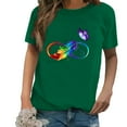 thumbnail image 1 of Pntutb Mujeres Casual Impresión Camisas Manga Corta Camiseta Suelta tops Túnica Blusa Pntutb Pntutb-2806, 1 of 4