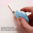 thumbnail image 1 of COFEST Mini Portable Box Cutter， Retractable Utility Knife， DIY Small Retractable Paper Knife， School Stationery Cute Paper Cutter for Packages， Letters and Cardb Blue, 1 of 3