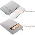 thumbnail image 4 of Funda para portátil compatible con MacBook Air/Pro Retina de 13 a 13,3 pulgadas Compatible con MacBook Pro de 14 pulgadas 2021 2022 M1 Pro/Max A2442 Funda de poliéster vertical con bolsillo gris esquí esquí Gafas de esquí, 4 of 5