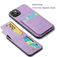 thumbnail image 2 of Dteck for iPhone 14 Plus Case Wallet with Credit Card Slots Holder PU Leather Flip Kickstand Shockproof Phone Cover,Purple, 2 of 5
