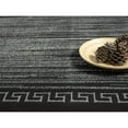 thumbnail image 5 of MDA Home Ksamil 5'3" x 7'3" Abstract Border Area Rug in Black/Gray, 5 of 7
