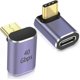 thumbnail image 2 of 40Gbps USB C 90 Angle Adapter USB 4.0 Type C Female to Male Right Angle Coupler Data Transfer 100W Charging Type C Pack of 2, 2 of 4