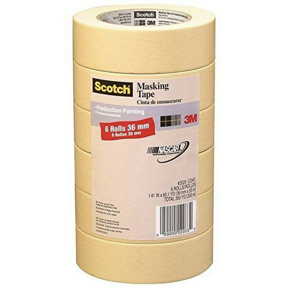 Scotch Masking Tape 1.41 " X 60.1 Yard 6 / Pack