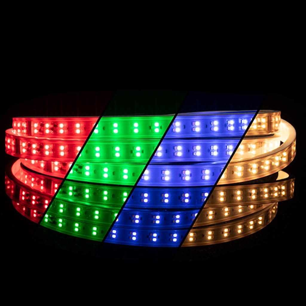 Intertek 18ft LED Color Changing Rope Light with 180 Multicolor LEDs, 8