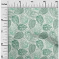 thumbnail image 2 of oneOone Polyester Lycra Dusty Teal Green Fabric Leaves Craft Projects Decor Fabric Printed By The Yard 56 Inch Wide, 2 of 6