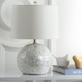 thumbnail image 1 of Safavieh Lighting Collection Nikki White Shell 23-inch Bedroom Living Room Home Office Desk Nightstand Table Lamp (LED Bulb Included), 1 of 5