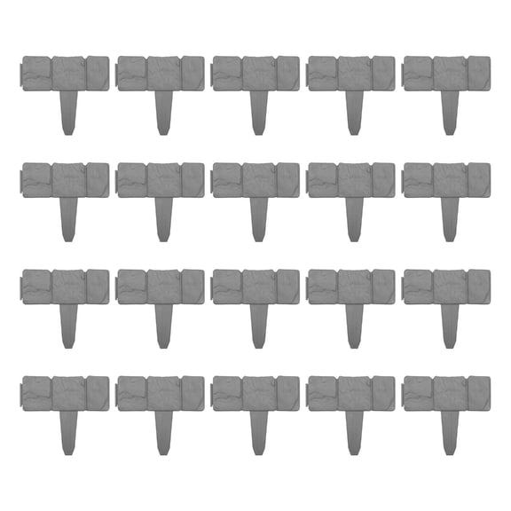 Garden Edging Border Landscape Edging Imitation Stone Effect Fence Flower Bed Edging Decorative Fence