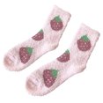 thumbnail image 2 of MSJUHEG Fuzzy Socks,Slipper Socks,Fluffy Socks,Bearpaw Socks,Cloud Socks,Thermal Socks for Coral Socks Floral Socks Pink One Size, 2 of 7