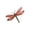 Red, variant on Pxyqht Outdoor Wrought Iron Dragonfly Wall Decor for Garden and Patio, Weather Resistant Metal Hanging Decoration for Courtyard, Balcony, and Backyard Entryways