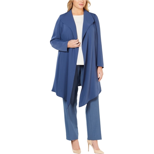 Chaqueta drapeada Anne Klein Azul 0X