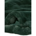 thumbnail image 6 of DARING DIVA Women's Cropped Jacket Notch Lapel Faux Fur Fluffy Coat XS Dark Green, 6 of 7