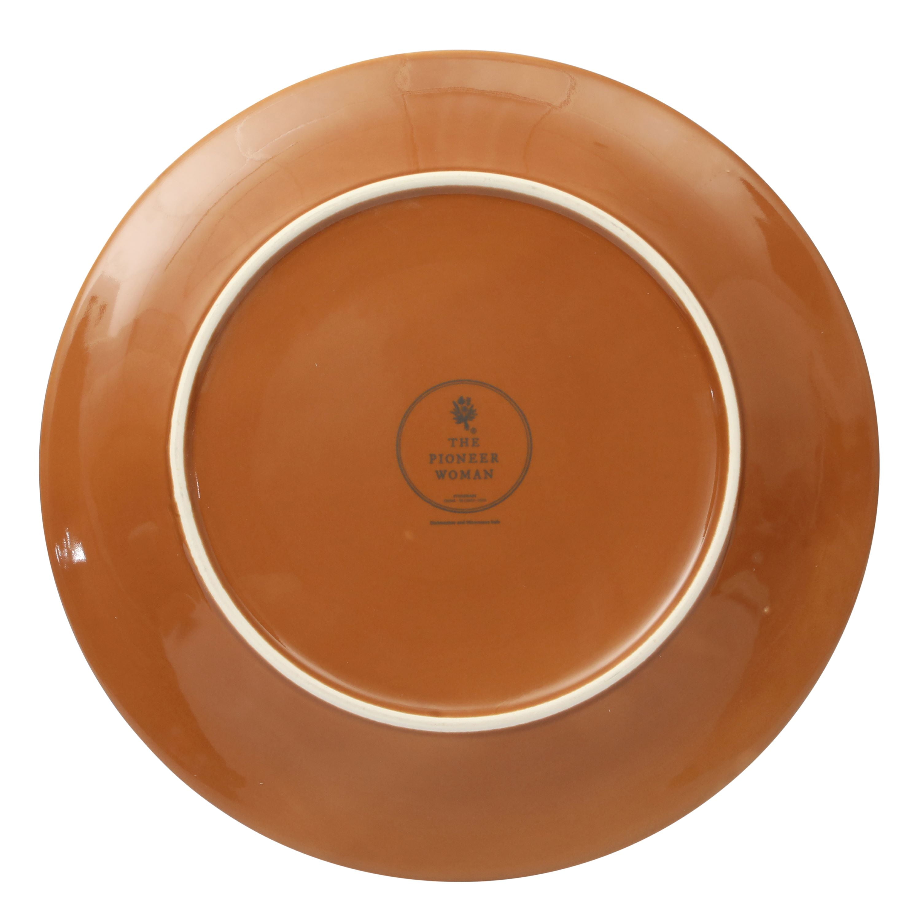 The Pioneer Woman Vintage Lace Ceramic Dinner Plate, Caramel