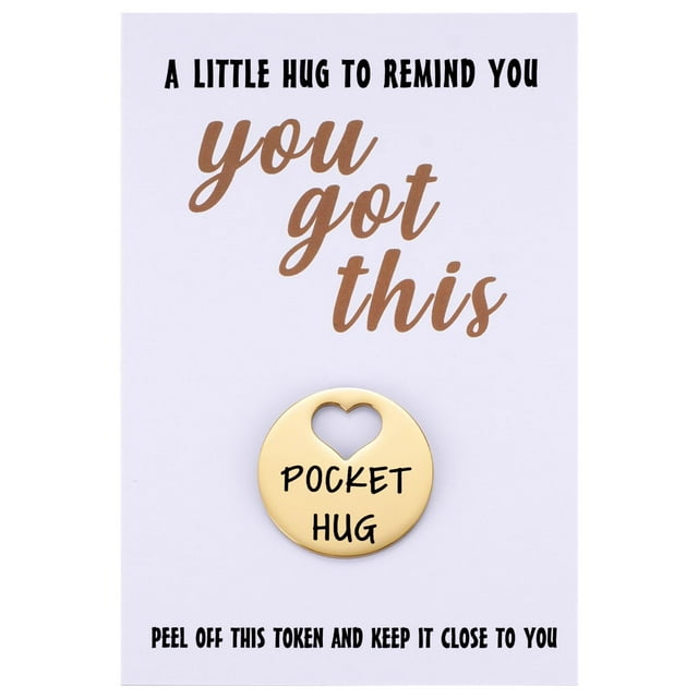 Tarjeta de felicitación MIXJOY You Got This Pocket Hug Token Gold