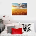thumbnail image 3 of Shiartex Fall Decor Sunset Wheat Field Canvas Wall Art Picture 20x16in for Living Room Bedroom for Home Office Decor 20x16in, 3 of 3