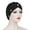 Black, variant on Stylish Beaded Turban Night Cap for Women Chemotherapy Forehead Cover Comfortable Baseball Hat Grey,One Size