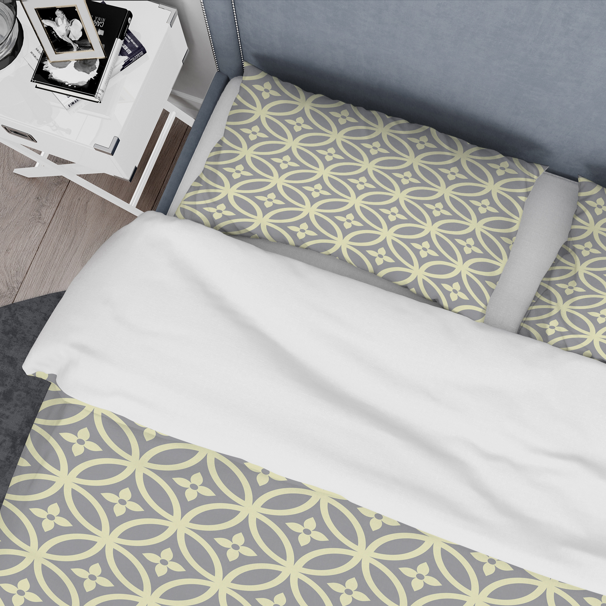 Designart 'Retro Ornamental Pattern II' Mid-Century Modern Duvet Cover Set