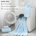 thumbnail image 3 of Green Essen 8 Pieces Extra Large Bath Towel35"x 70" Highly Absorbent Quick Dry Bath Sheets Bath Towel Oversized Clearance Soft Shower Towels for Bathroom Spa Hotel Gym(Blue), 3 of 8
