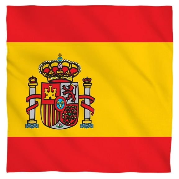 - Spain Flag - Bandana - 22" x 22"
