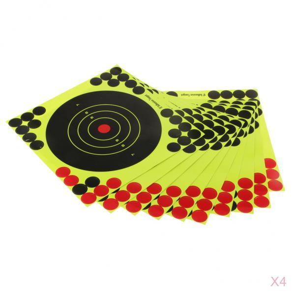 Objetivo autoadhesivo de 40 piezas 8 "x 8" Sunnimix Papel objetivo de tiro