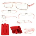 thumbnail image 5 of Smartphone Attachable Blue Light Filter Portable Compact Reading Glasses +2.0 Pink, 5 of 6