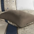 thumbnail image 3 of Queen 7 Piece Jacquard Comforter Set with Throw Pillows, 3 of 4