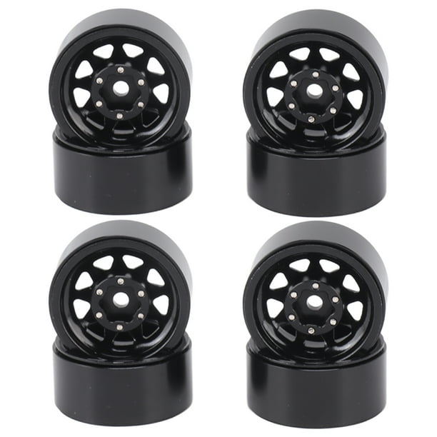 Ruedas Beadlock RC, Ruedas Beadlock de 4 piezas Piezas de carrocería de automóvil RC de 1 pulgada Ruedas Beadlock Rendimiento lleno de energía