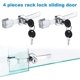 thumbnail image 3 of Terrarium Display Cabinet Sliding Glass Door Lock - Cam Locks, Mailbox Drawer Cupboard Lock (4 Pieces), 3 of 5