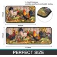 thumbnail image 3 of Rooster Theme Kitchen Rug 2 Piece Set, Farmhouse Decor Kitchen Floor Mat, Absorbent and Non-Slip Washable Runner Rug, Chicken Sunflower Decorations Kitchen Mats 17"x47"+17"x30", 3 of 6
