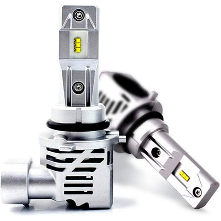 New World Motoring ZES 9006 HB4 9006XS 10000LM LED Headlight Conversion Kit, Low Beam Headlamp Bulbs, Fog Driving Light, Halogen Head Light Replacement, 6500K Xenon White Super Bright, 1 Pair 2PCS