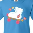 thumbnail image 4 of Inktastic Roller Skate Flowers Youth T-Shirt, 4 of 5
