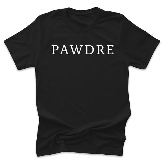 Pawdre Dog Dad Adult Black Men's T-Shirt Father's Day Gift Tee for Dog Lover