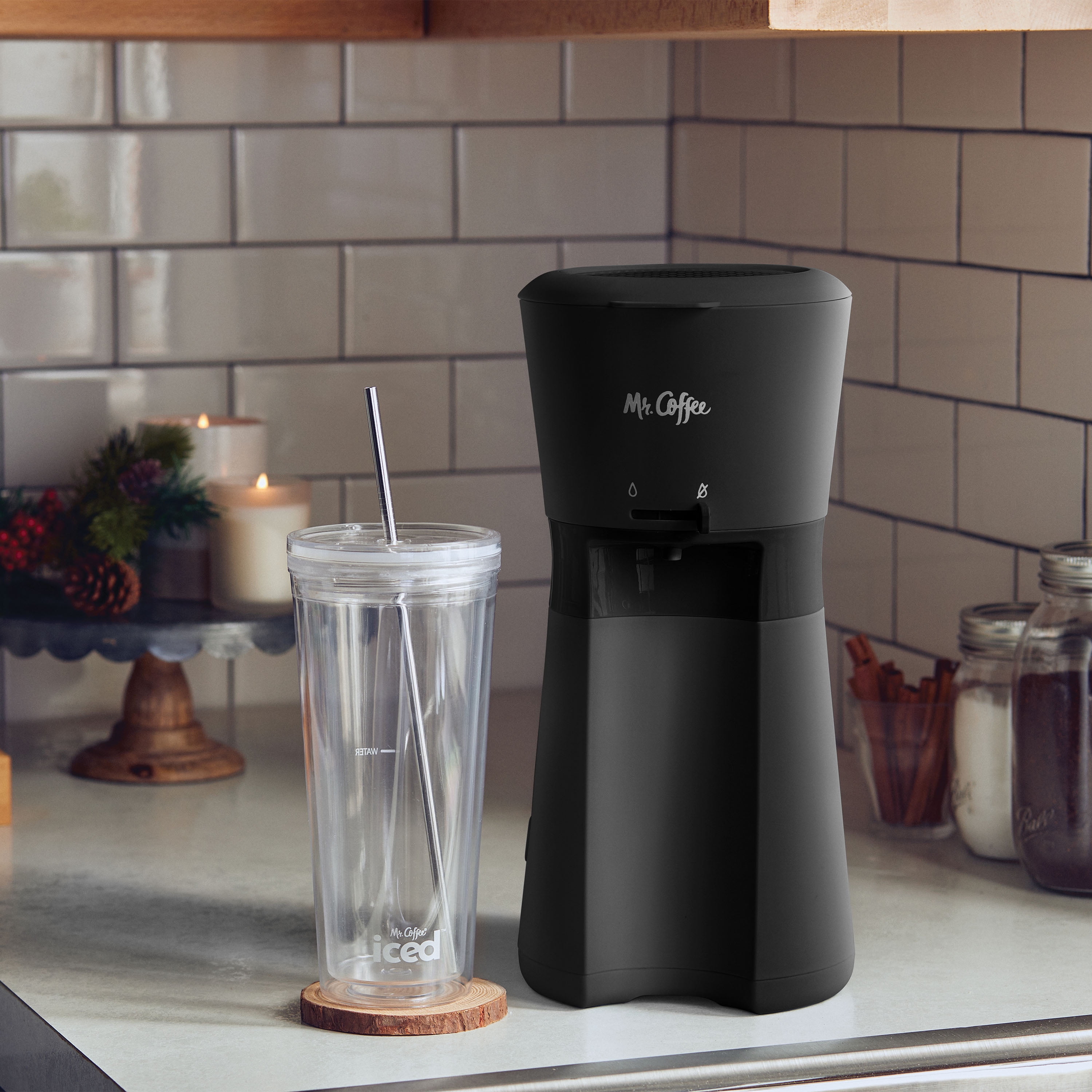 Reviews for Mr. Coffee 2-Cup Black Single-Serve Iced and Hot Coffee Maker  and Blender with 2 Tumblers