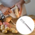 thumbnail image 4 of Pelador de acero inoxidable de doble cara, pelador de frutas y verduras, utensilio de cocina para el hogar, pelador de patatas y pepinos, pelador de doble cara, 4 of 8