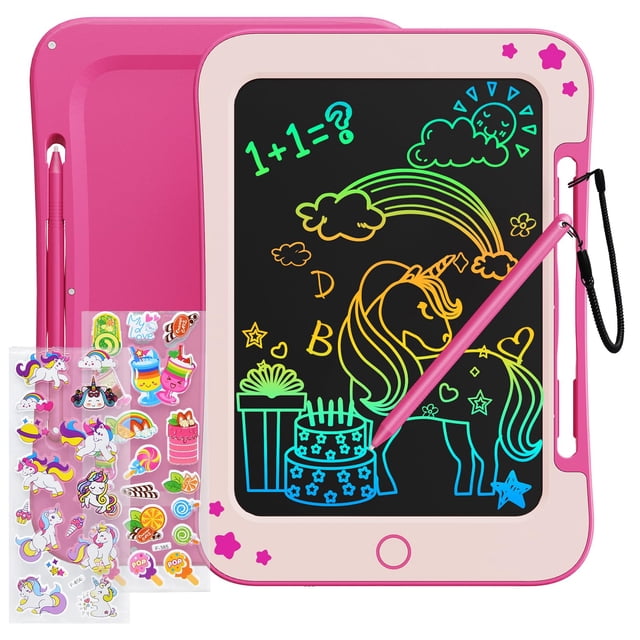 Pizarra LCD TEKFUN de 8.5 pulgadas con pegatinas para 3-7 años