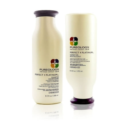 Pureology Perfect 4 Platinum Shampoo & Conditioner set, 8.5 oz