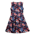 thumbnail image 5 of Cleaning Girl's Summer Sequin Print Dress Round Neck Sundress Mini Tank Dresses Waist Cinched Children'S Sundress Independence Day Patriotic Dress Usa Flag Star Printed Beach Sun-Dress, 5 of 6